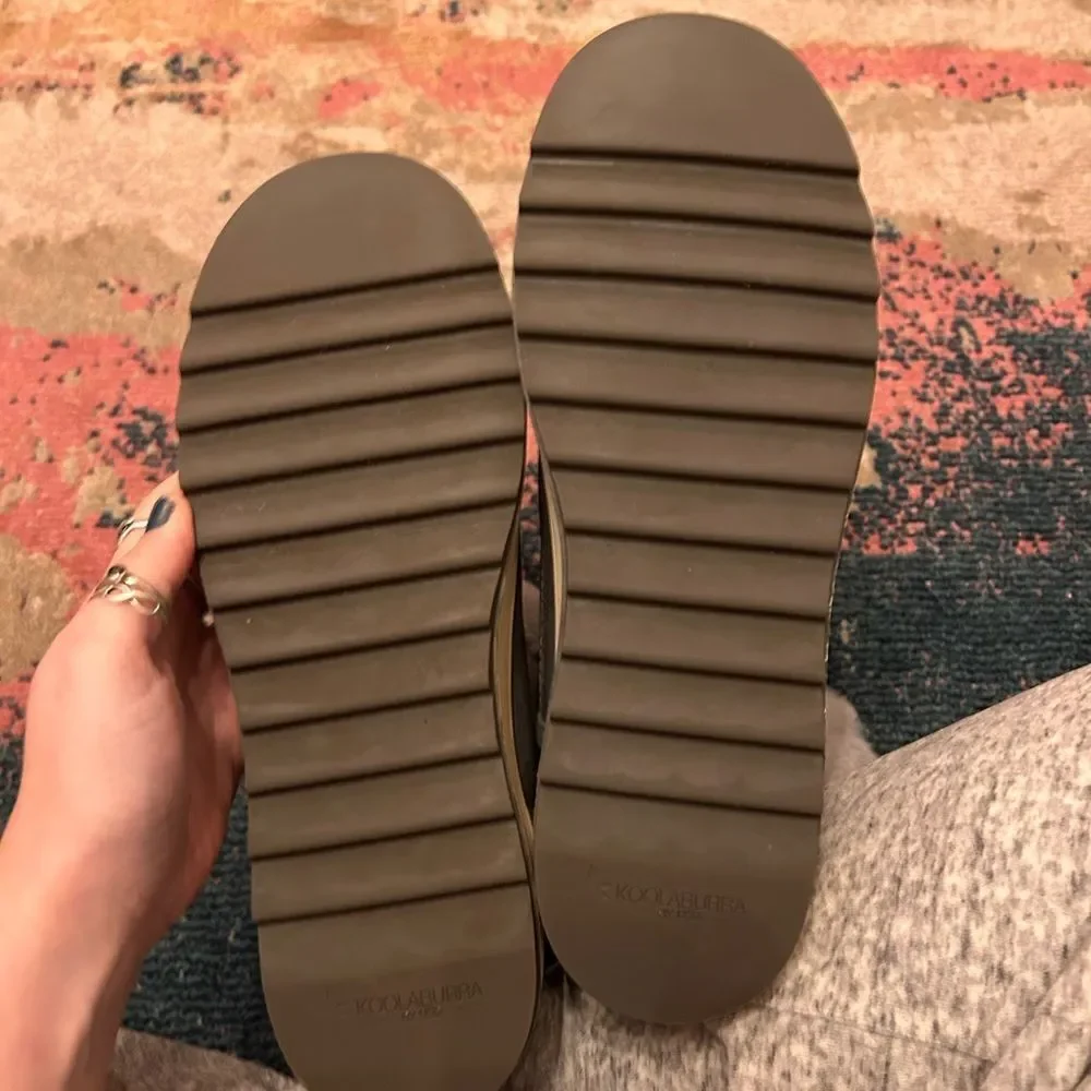 Koolaburra Gray Fur-Lined Winter Boots